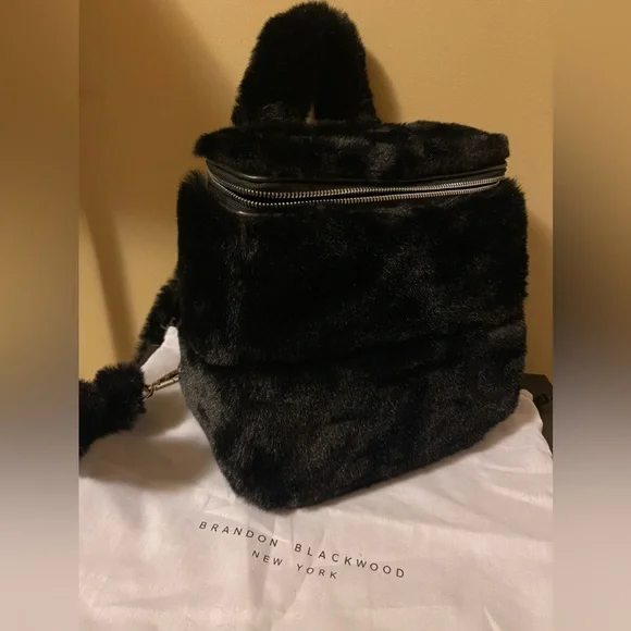 Brandon Blackwood Portmore Faux Mink Backpack NWT Nia Backpack – Brandon Blackwood New York main image 3